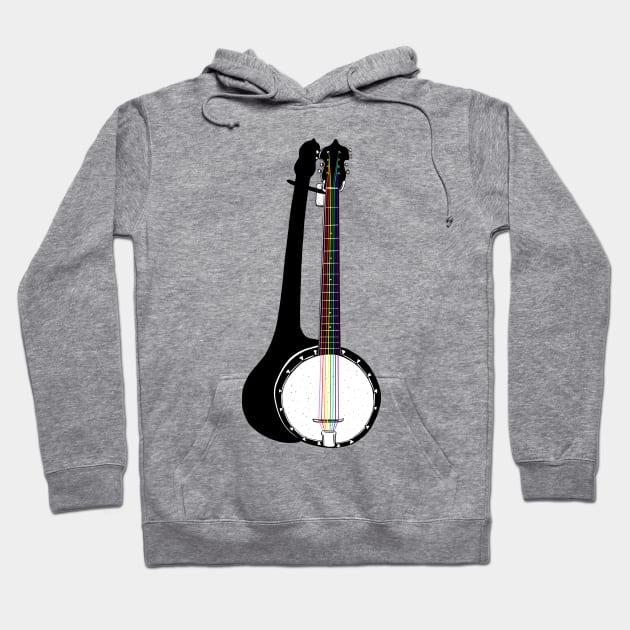 Pete’s Rainbow String Banjo Hoodie by studiogooz